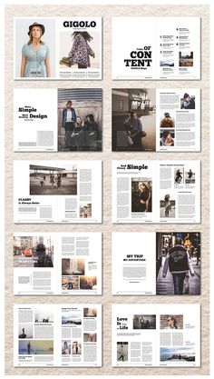 an image of a magazine spread with people on it