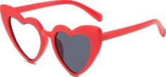 Cute Red Sunglasses For Summer, Valentine's Day Red Casual Sunglasses, Cute Heart Print Sunglasses For Valentine's Day, Trendy Heart-shaped Sunglasses For Valentine's Day, Trendy Red Sunglasses As Gift, Trendy Valentine's Day Sunglasses With Heart Print, Trendy Heart Print Sunglasses For Valentine's Day, Casual Red Sunglasses For Valentine's Day, Heart Print Sunglasses For Valentine's Day Beach Outing