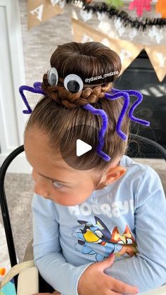 Halloween Hair Styles, Crazy Hair Day At School, Easter Hair Bow