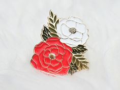 Pretty Peony & Anemone Enamel Lapel Pin! | Flower Pin | Flower Enamel Pin | Peony Pin | Plant Pin Spring Flower Enamel Pin Gift, Spring Flower Enamel Pin As A Gift, Spring Flower Enamel Pin For Gift, White Flower Enamel Pin For Wedding, Rose Gold Flower Brooches As Gift, White Flower Brooch As Gift, White Flower Brooch For Gift, White Flower Brooch As A Gift, White Flower Brooches For Gift