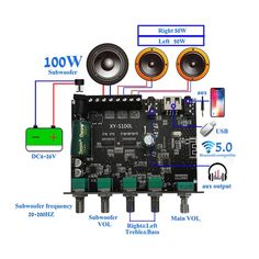 an electronic device is shown with its components labeled in the following diagram, including speakers and wires