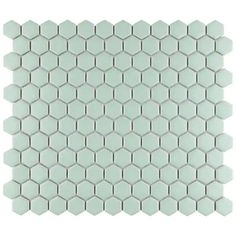 white hexagonal tiles on a white background