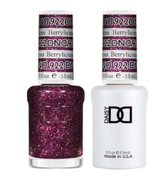 DND Polish Duo Super Glitter - Berrylicious 922 Pink Gel, Nail Polish Sets, Gel Nail Designs