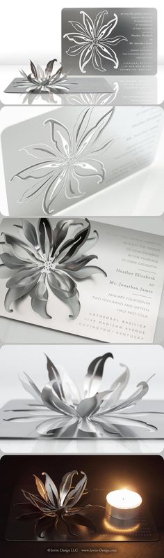 some white cards with flowers on them are shown in this graphic art style, and it is