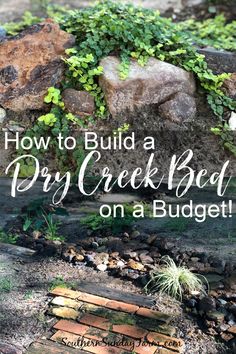 how to build a dry creek bed on a budget