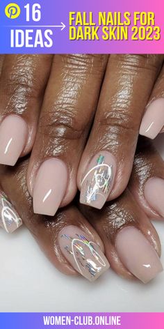 Squoval Nails Design Winter, Short Coffin Shape Nails Fall, November Nails Designs Fall 2023, Winter Nail Colors 2023 Gel, Winter Nails 2023 Trends Gel Short, Fall Nail Colors 2023 Dip, Glammed Nails, Fall Nails 2023 Color Trends Short Square, Trendy Nails Ballerina