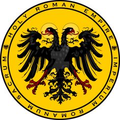 Holy Roman Empire Double Headed Eagle Seal Medieval Germany, Empire Logo, Spanish Flags, Empire Romain, Holy Roman Empire, German History, Roman Emperor