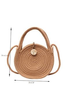 Bag For Love - Button Detail Round Straw Bag - Women Satchels Product Description Color Khaki Strap Type Double Handle Pattern Type Plain Style Vacation Bag Size Medium Quantity 1 piece Type Straw Bag Material Paper Size Chart INCH CM Size Bag Width Bag Height Bag Length Strap Length one-size 2.4 11 7.9 47.2 Size Bag Width Bag Height Bag Length Strap Length one-size 6 28 20 120 Similar Products h2 { text-align: center; } .red-box { width: 100%; display: flex; flex-direction: row; flex-wrap: wrap Casual Shoulder Bag With Button Closure For Daily Use, Casual Everyday Shoulder Bag With Button Closure, Casual Adjustable Straw Bag For Daily Use, Casual Bags With Button Closure For Daily Use, Casual Shoulder Bag With Button Closure, Casual Beige Bag With Adjustable Strap, Casual Beige Adjustable Bags, Casual Adjustable Shoulder Bag For Daily Use, Paper Sizes Chart