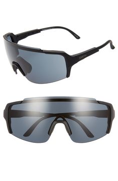 Bold angular frames bring edgy, avant-garde style to sport-ready sunglasses fitted with glare-reducing, color-enhancing ChromaPop lenses. Hydrophilic megol nosepads are adjustable, allowing you to create a comfortable, nonslip fit. Style Name:Smith Flywheel 160mm Chromapop Shield Sunglasses. Style Number: 5810051. Available in stores.