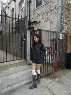 denim biker boot samo ondoh chic winter fall outfit inspo los angeles Biker Boots, Outfit Inspo Fall, Korean Street Fashion, Japanese Fashion, Fall Outfit, Biker Boot, Korean Fashion, Fashion Photography, Fall Outfits