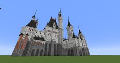 an image of a castle in minecraft