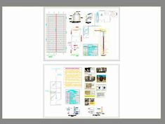 two pages with diagrams on them and some pictures in the bottom right hand corner,