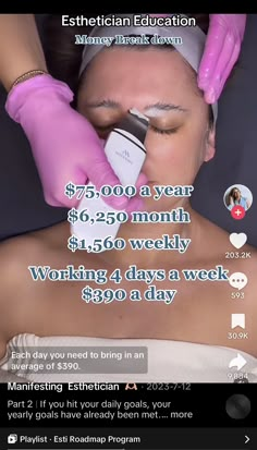 Pink Esthetician Aesthetic, Future Esthetician Quotes, How To Get More Clients Esthetician, Becoming An Esthetician Career, Successful Esthetician, Esthetician Tips, Esthetician Vs Aesthetician, Esthetician Aesthetic