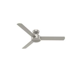 a ceiling fan with two blades on it