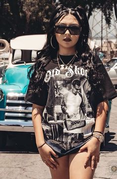 Chicana Aesthetic Outfit, Chicana Style Outfits, Cholo Style, Chicana Style