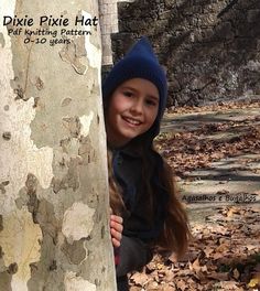 This is a simple Pixie Hat and a lovely pattern that suits both boys and girls.  It is worked in one flat piece from the casting on edge rib and working in stocking stitch towards the back of the bonnet, where it has a soft shaping, for the cute pixie peak effect. The hat is then folded in half with a back seam. The bonnet also has a bottom garter stitch edge picked up and knitted afterwards with two straps. The step by step instructions have lots of photos and size colour codes to help you thro Colour Codes, Kids Knitting, Kids Knitting Patterns, Baby Hat Knitting Pattern, Hat Knitting Pattern, Pixie Hat, Hat Knitting, Baby Hats Knitting, Baby Christmas Gifts