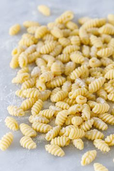 some pasta that is sitting on a table