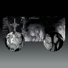 two black and white images with glasses on them