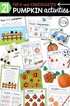 pumpkin activities and printables for preschool