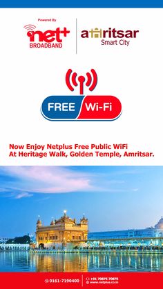 an advertisement for the free wifi campaign