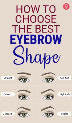 "Call of action save this in your pin design"  Because the perfect face-framing brows can highlight and flatter your facial features.  How To Choose An Eyebrow Shape For Your Face Type & Tips save  A right eyebrow shape can make you appear royal. It also Apply castor oil or lash serum to your eyhelps to make your facial features prominent. However, before plucking your brows, you should know all about the different eyebrow shapes and which one might suit you. Everyone has their first-time story; you must have ended up plucking brows excessively or given them a dramatic arch. However, once you know about the shapes, you can flaunt your eyebrows in style. You would be surprised to know that your face shape plays an important role in making your eyebrows appear elegant and vice versa. So, kee How To Find The Right Eyebrow Shape, Different Shape Eyebrows, Hooded Eye Eyebrow Shape, Eyebrows By Face Shape, Best Brow Shape For Your Face, Brow Shapes For Faces, Rounded Eyebrows Shape, What Eyebrow Shape Should I Have, Eyebrow Shapes For Hooded Eyes