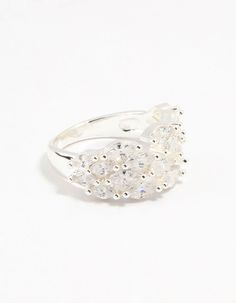 Enhance your style with the Silver Plated Marquise Cubic Zirconia Open Ring. Featuring a gleaming silver-plated band and a striking marquise-cut cubic zirconia, this versatile piece adds a sophisticated touch to any look, from casual to formal. Material: Cubic Zirconia, Silver Plated | Lovisa Silver Plated Marquise Cubic Zirconia Open Ring, Size: XS/S, Clear Classic Silver Rings With Sparkling Stones, Classic Silver Crystal Ring With Sparkling Stones, Elegant Silver Cluster Ring With Sparkling Stones, Adjustable Silver Rings With Sparkling Stones, Silver Cluster Ring With Sparkling Cubic Zirconia, Adjustable Silver Diamond Ring With Sparkling Details, Glamorous White Ring Jewelry, Glamorous White Jewelry Ring, Silver Cluster Ring With Sparkling Stones For Anniversary