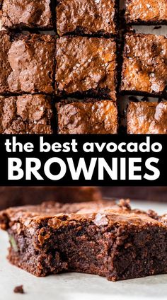 the best avocado brownies recipe ever