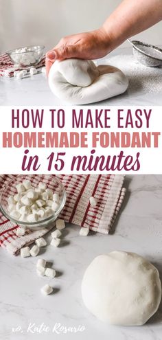 how to make easy homemade fondant in 15 minutes