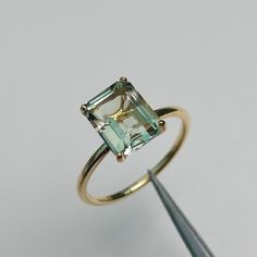 Green Amethyst Ring, Cute Engagement Rings, Purple Amethyst Ring, Ring Inspo, Ring Hand, Dream Engagement Rings, Amethyst Jewelry, American Diamond, Green Amethyst