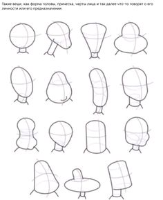 how to draw cartoon heads with different shapes and haircuts in one drawing lesson