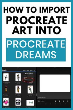 the cover of how to improve art into procreate dreams, with an image of a