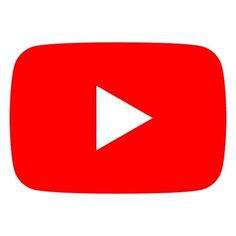 the youtube logo is shown in red on a white background with an arrow pointing to it