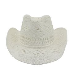 1PC Size: One Size.  Color: White. Casual Straw Hat, Straw Cowgirl Hat, Mens Cowboy Hats, Chapeau Cowboy, Mens Sun Hats, Straw Cowboy Hat, Baseball Caps Fashion, Western Cowboy Hats, Cap Fashion