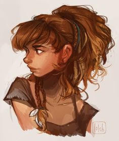 Dungeons And Dragons Characters, Character Design References, How To Draw Hair, Dnd Characters, A Drawing, Character Portraits, Fantasy Character Design, Warhammer 40k