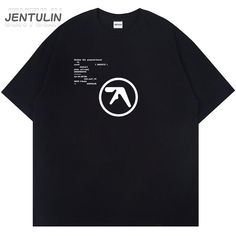 Aphex Twin Oversized Men's T Shirts Punk Letters Print Unisex Short Sleeve T-Shirt Women Summer Oversize Punk T-shirt With Graphic Design, Oversized Punk T-shirt With Graphic Design, Oversized Punk T-shirt With Letter Print, Aphex Twin, Y2k Summer, Summer Cotton, Unisex Shorts, Letter Prints, Twins