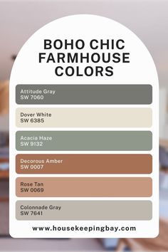 the color scheme for this house is brown, beige and green with white lettering on it