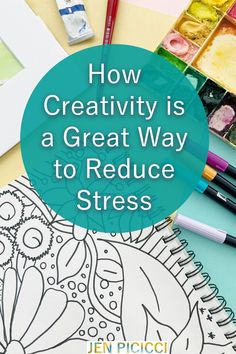 I can be an anxious person, but the one thing I’ve found that helps my stress is being creative. Positive Quotes For Women, Building Self Esteem, Quote Diy, Intuitive Painting, Being Creative, Painting Classes, Happiness Quotes, Creativity Quotes, Creative Block