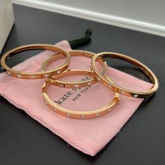 Nwot No Offers On This Ships Same Day Color Ab Gold This Is For 1 Bangle Only Additional Colors In My Closet Bezel Set Crystals Add A Hint Of Glamour To This Beautifully Polished Hinged Bangle Bracelet Designed By Kate Spade New York. Approximate Diameter: 2-1/4". Cute Bracelet Stacks With Apple Watch, Kate Spade Bangle Bracelet, Adjustable Metal Bracelet By Kate Spade, Trendy Kate Spade Jewelry For Party, Trendy Kate Spade Party Jewelry, Kate Spade Gold Bracelets, Elegant Metal Bracelets By Kate Spade, Kate Spade Everyday Bracelet Jewelry, Elegant Kate Spade Metal Bracelets