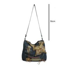 Vintage Laced Shoulder Bag – h0neybear Denim Shoulder Bag For Travel, Everyday Denim Bag, Everyday Denim Bags, Denim Tote Shoulder Bag With Removable Pouch, Denim Bags With Removable Pouch, Denim Hobo Tote Bag For Travel, Denim Hobo Bag For Travel In Tote Shape, Rectangular Denim Satchel, Travel Denim Hobo Bag In Tote Shape