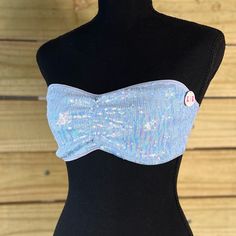 Nwt Large Baby Blue With Sequins Lightly Padded 30 Inch Bust Cheap Victoria's Secret Blue Bra, Blue Partially Lined Victoria's Secret Bra, Victoria's Secret Stretch Blue Bra, Victoria's Secret Blue Underwire Bra, Victoria's Secret Blue Push-up Bra, Bandeau Bra, Victoria’s Secret, Women's Intimates, Victoria Secret Pink