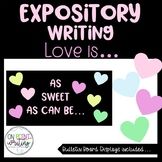 an exposity writing love is as sweet as can be