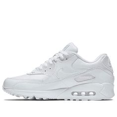 When it comes to style, comfort, and quality, the Nike Air Max 90 Leather is in a league of its own. This iconic sneaker has been updated with a sleek leather upper, providing a modern take on the classic design. The signature embedded Air Max unit ensures maximum comfort and support, while the minimalist styling makes this shoe perfect for any outfit. Whether you're hitting the gym or hitting the town, the Nike Air Max 90 Leather is guaranteed to turn heads. (SNKR/Retro/Low Top) Nike Air Max Leather With Cushioned Footbed, Classic Running Shoes With Perforated Toe Box, Classic Leather Running Shoes With White Sole, Classic Running Shoes For Sports, Nike Air Max Leather Sports Shoes With Round Toe, Leather Nike Air Max For Sports, Classic White Running Shoes With Air Max Cushioning, Casual Nike Air Max Leather Running Shoes, Classic Synthetic Running Shoes With Air Max Cushioning