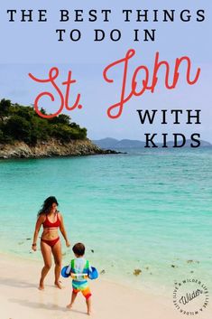 the best things to do in st john's with kids - featured by top us family travel blog, walking on the beach