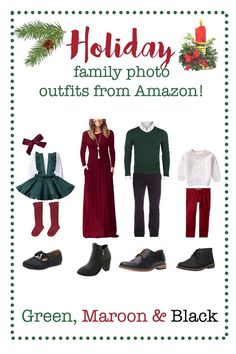 holiday family photo outfits from amazon