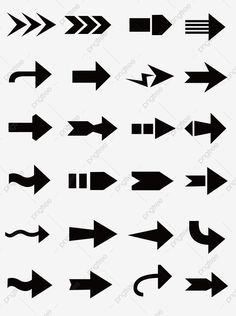 an arrow icon set in black and white with arrows pointing to the right, left or right