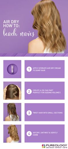 Heatless Beach Waves Short Hair, How To Air Dry Wavy Hair, Air Dry Curls, Wavy Air Dried Hair, Air Drying Hair Tips Curls, Curly Hair Air Dry Tips, Air Dried Wavy Hair, Air Dry Wavy Hair Without Frizz