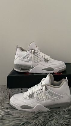 Cute Jordan 4, J4 Shoes, Off White 4s, Jordan4 Outfit, Nice Trainers, Shoes Jordan 4s, Off White Jordan 4, Jordan 4s Retro, Jordan 4 Women