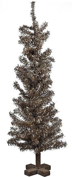 an artificial christmas tree is shown in front of a white background