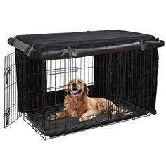 HONEST OUTFITTERS Dog Crate Cover,30 Inch Dog Kennel Cover for Medium and Large Dog Create, Small Dog Crate, Dog Car Seat Belt, Door Mesh, Dog Kennel Cover, Wire Crate, Dog Crate Cover, Kennel Cover, Crate Cover