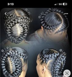 Braided Updo Feed In Braids, Large Braid Updo, Braided Updo Natural Hair, Updo Natural Hair, Cornrow Updo Hairstyles, Goddess Braids Updo, Braided Mohawk Hairstyles, Cornrows Styles